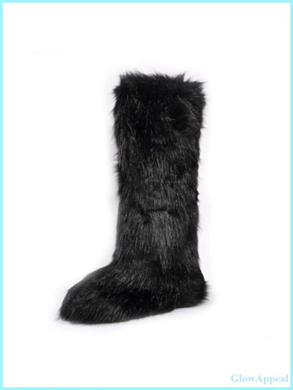Faux Fur Knee High Boots Fuzzy Fluffy Winter Snow Boots